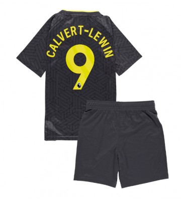 Everton Dominic Calvert-Lewin #9 Borta Kläder Barn 2024-25 Kortärmad (+ Korta byxor)